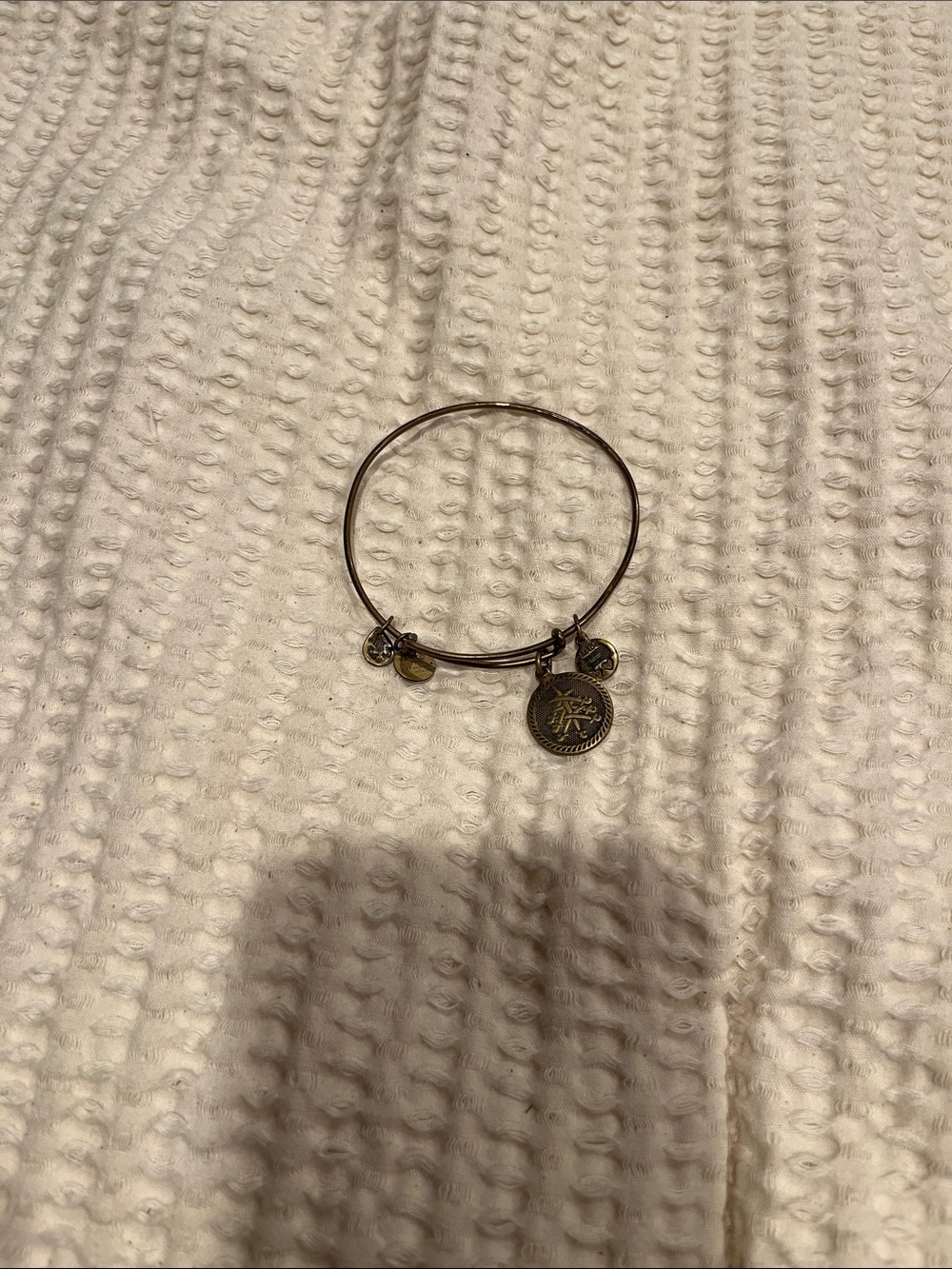 2 Alex and Ani Delicate Brass-Tone Charm Bracelets